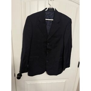 Joseph Feiss Blazer Mens 40 Regular Navy Blue 3 Button International EUC